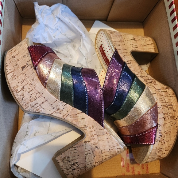 BAIT Shimmery Rainbow Platform Heels - Picture 3 of 3